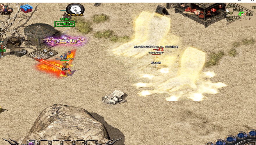 传奇霸业2024重制版：战士开天斩秒杀赤月恶魔实录！